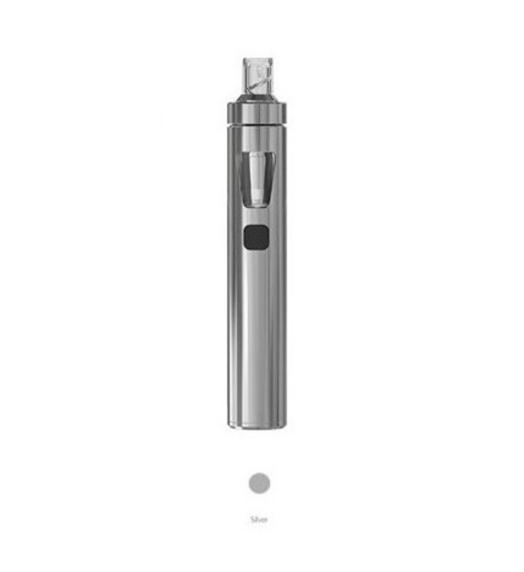 Joyetech eGo AIO Silver – Élégance et sobriété réunies dans ce kit de cigarette électronique compact et facile à utiliser. Une vape intuitive avec un style intemporel.