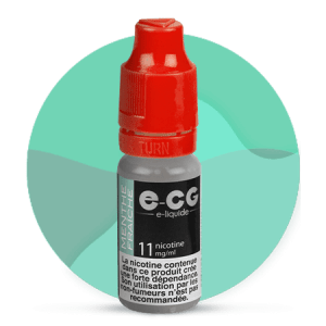 Bouteille de e-liquide ECG Menthe Fraîche 11 mg/ml de nicotine - Flacon de 10 ml avec bouchon sécurisé. E-liquide au goût de menthe glaciale, idéal pour une vape rafraîchissante et intense. Composition 50% PG / 50% VG pour un équilibre parfait entre vapeur, saveur et hit en gorge.