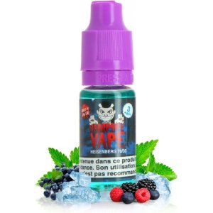 Flacon de concentré Heisenberg 10 ml - Vampire Vape. Arôme emblématique aux fruits rouges et fraîcheur mentholée. Idéal pour les DIY e-liquides. À diluer dans une base PG/VG.
