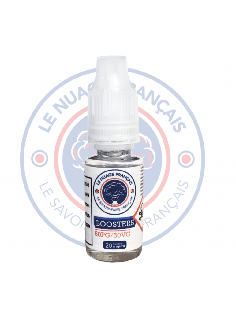 booster de nicotine le nuage français, 50/50 VG/PVG, 20 mg/ml de nicotine.