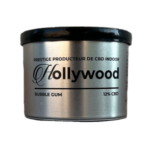 Pot de fleur de CBD Hollywood de la marque Prestige. CBD Aubenas, marque premium.