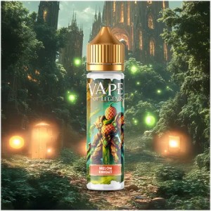 E-liquide Melon Knight 50 ml – Vape of Legends, saveurs melon & fraise juteuse, très sucré bien dosé, format sans nicotine, ratio 50/50.